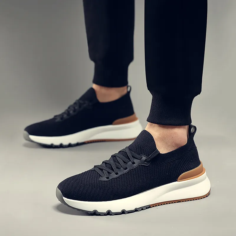 Devanro Moisture Wicking, Height Increasing, Lightweight, Breathable, Slip Resistant Low Top Casual Shoes Men's-4
