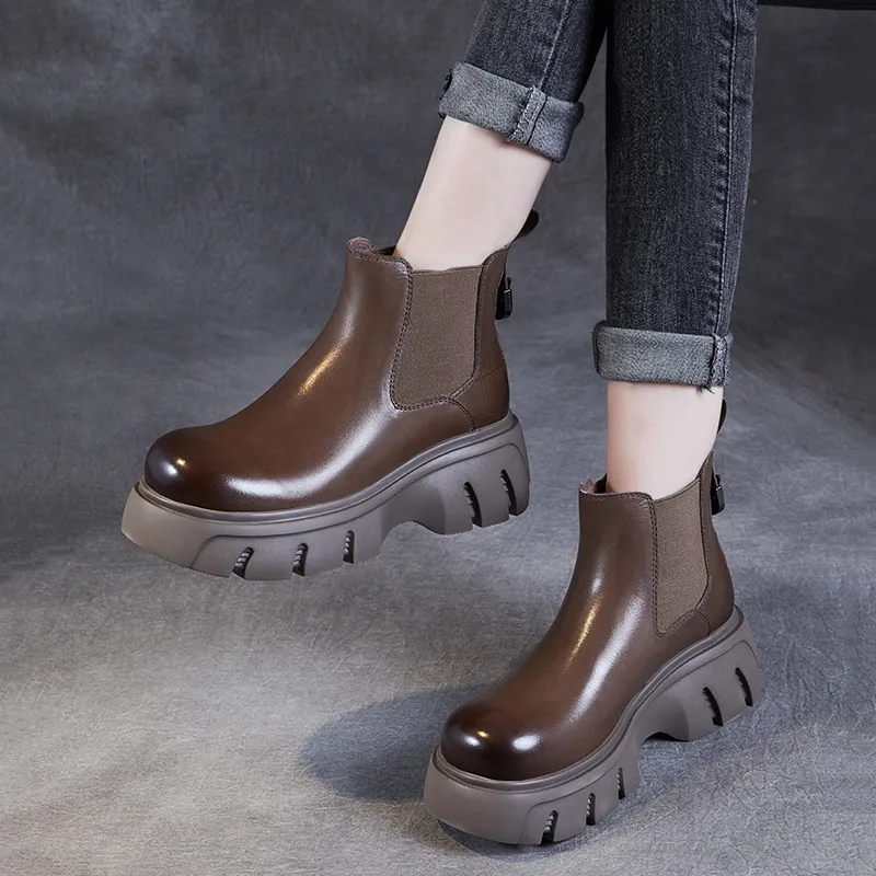 Devanro Short Chelsea Boots 6.0cm Women's-9