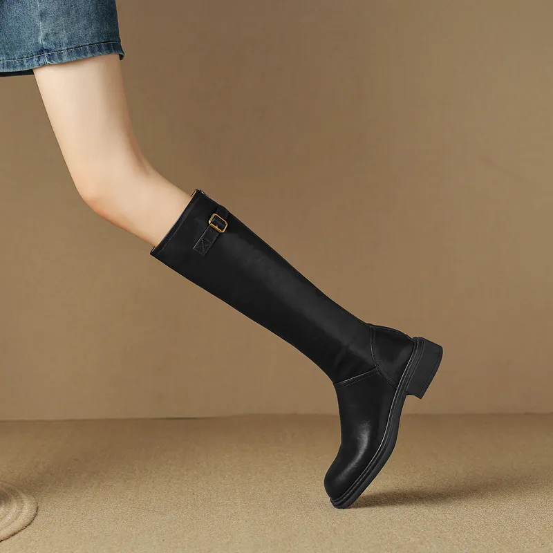 Devanro Knee-high Boots 3.5cm Women's-8