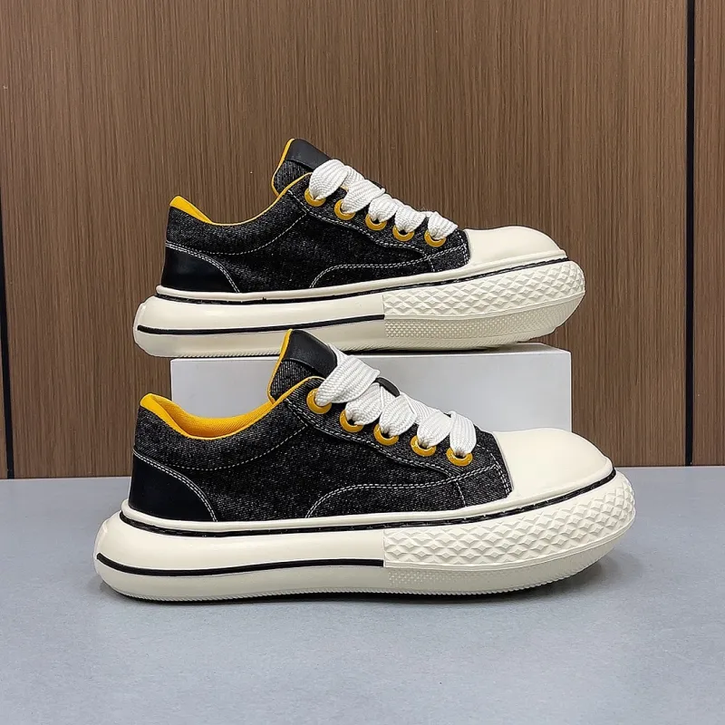 Devanro Wear resistant, Lightweight, Breathable, And Non slip. Low Top Canvas Shoes Men's-2