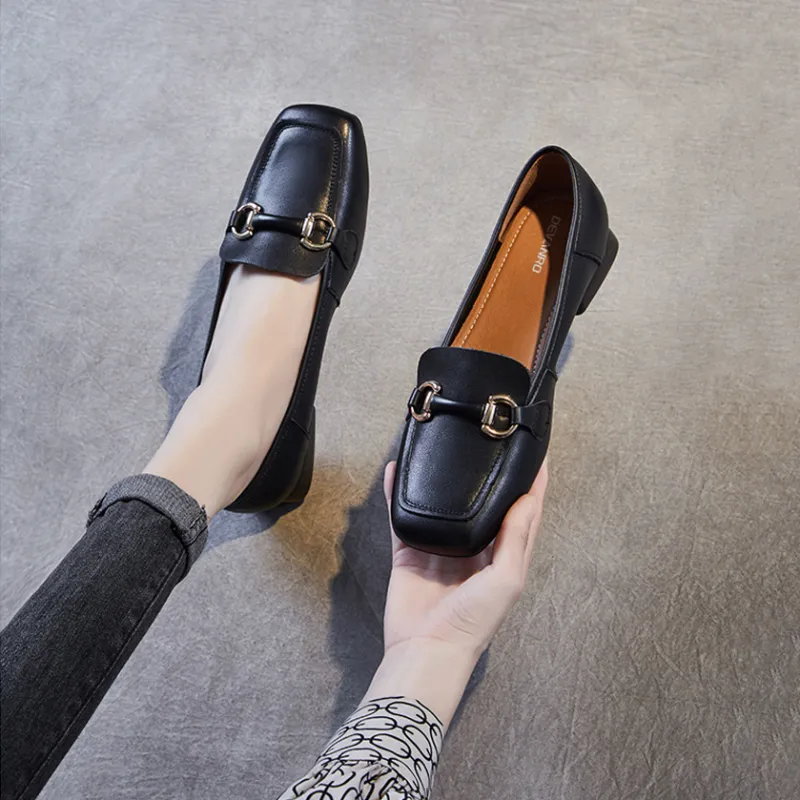 Devanro Loafers Women's Black-4