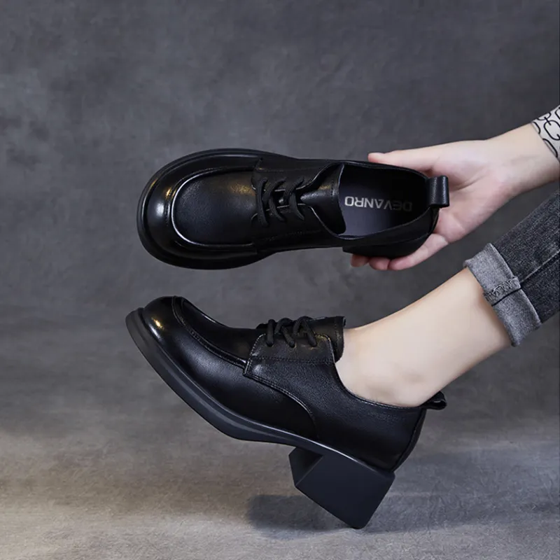 Devanro Casual Single Shoes 5.0cm Women's-2