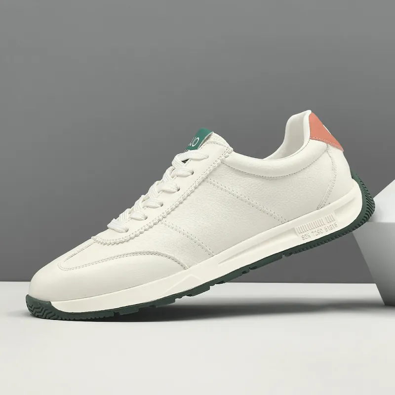 Devanro Slip Resistant, Abrasion Resistant, Breathable, Lightweight Low Top Casual Shoes Men's Ecru-1