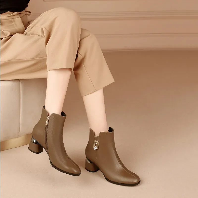 Devanro Ankle Boots 5.5cm Women's-9