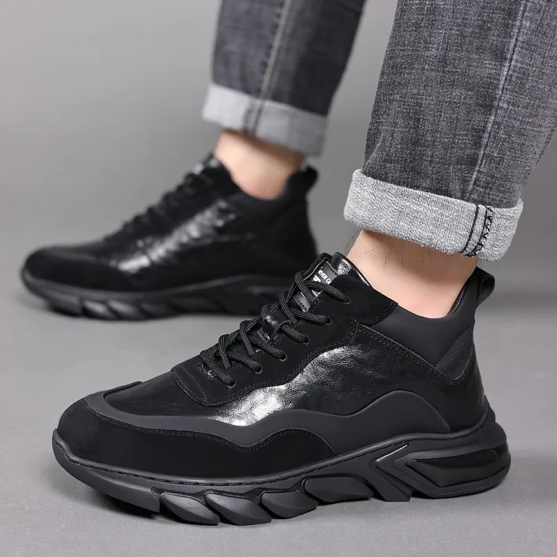 Devanro Anti-Slip And Wear-Resistant Warm Low-Top Casual Shoes Men's-1