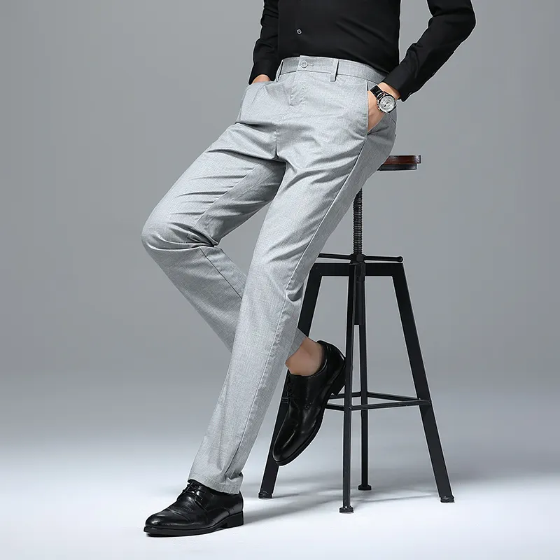 Devanro Casual Pants Men's Khaki-10