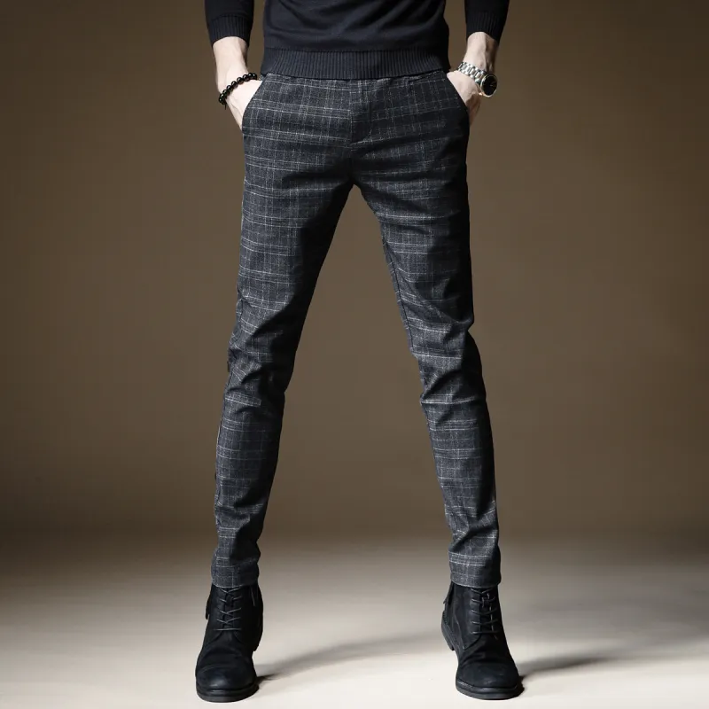 Devanro Casual Pants Men's Black-8