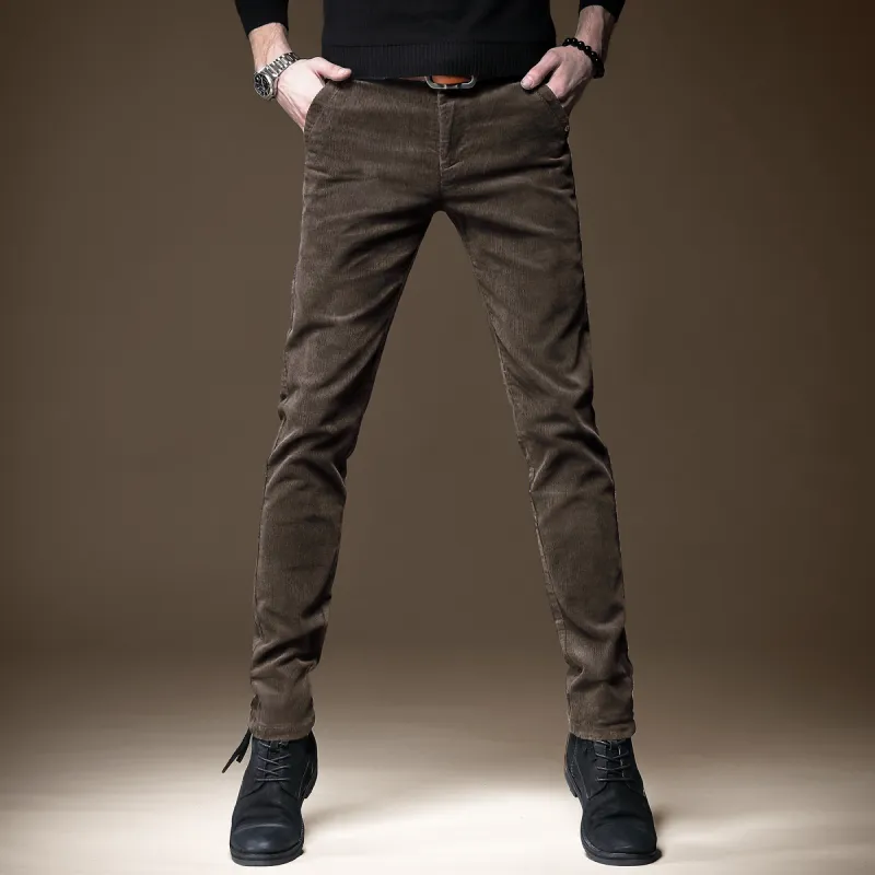Devanro Casual Pants Men's Gray-7