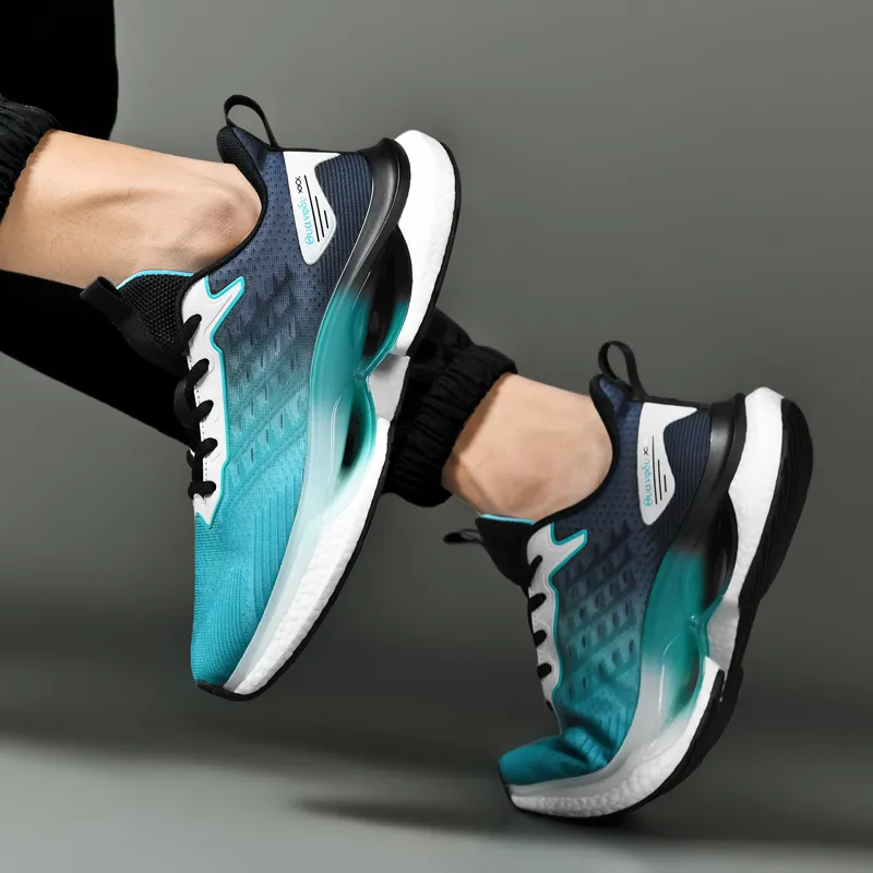 Devanro Cushioning Lightweight Reflective Low Top Running Shoes Men's-11