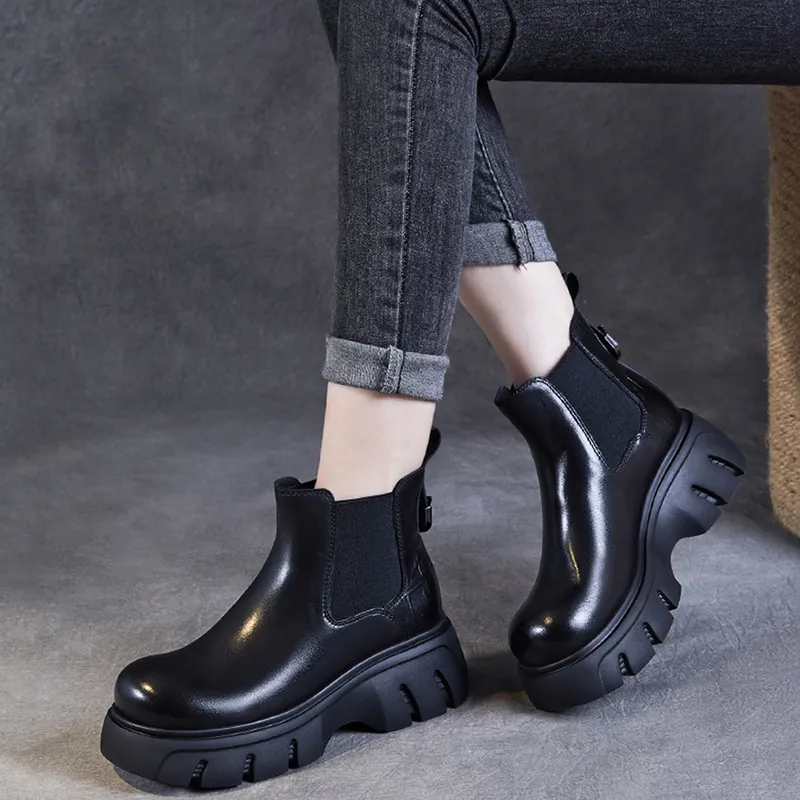 Devanro Short Chelsea Boots 6.0cm Women's-2