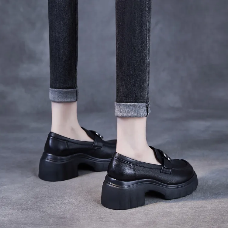 Devanro Loafers Women's Black-4