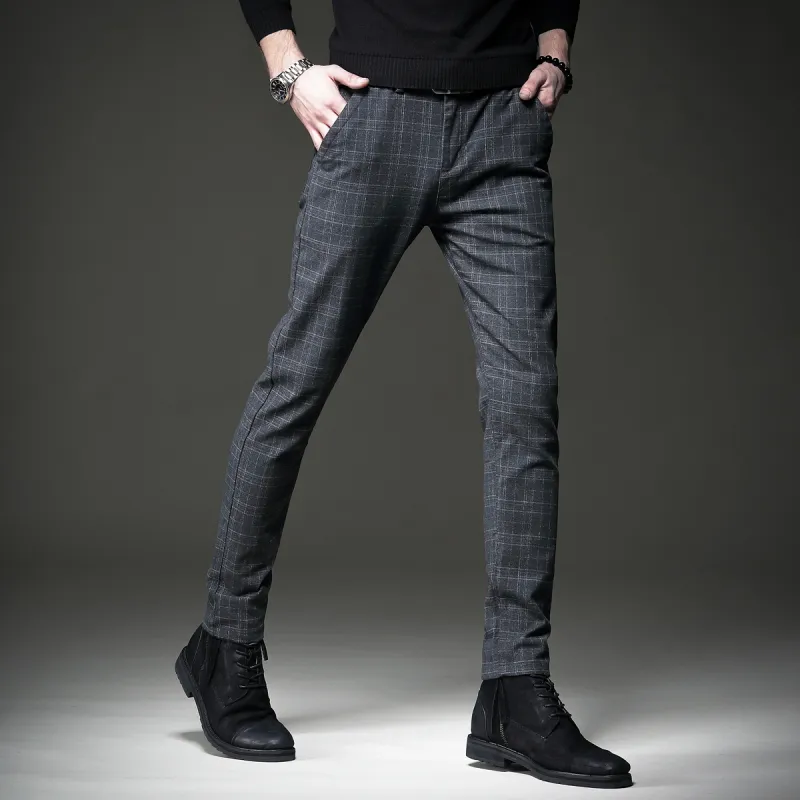 Devanro Casual Pants Men's Black-6
