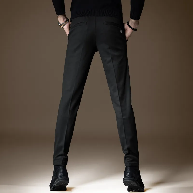 Devanro Casual Pants Men's Black-3