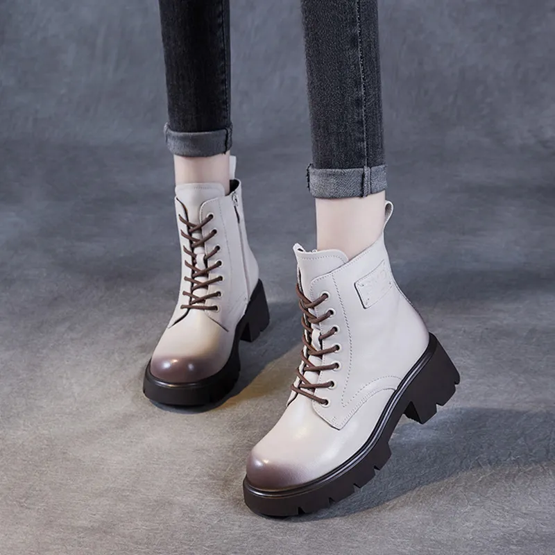 Devanro Short Martin Boot 5.5cm Women's-8