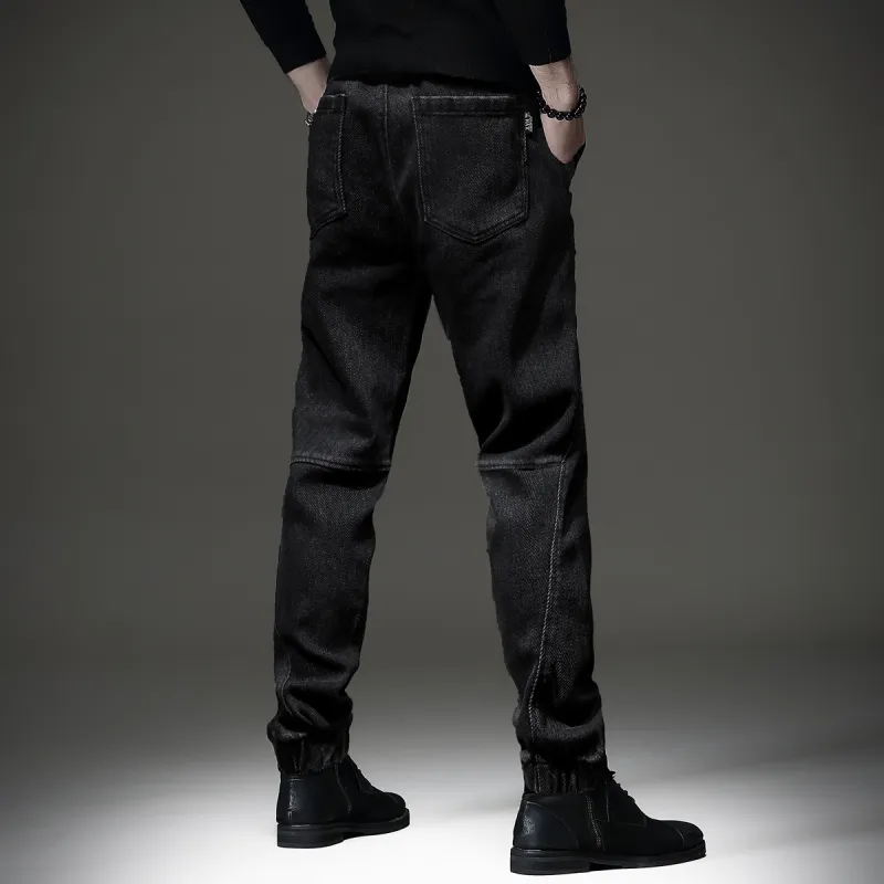 Devanro Casual Pants Men's Black-3