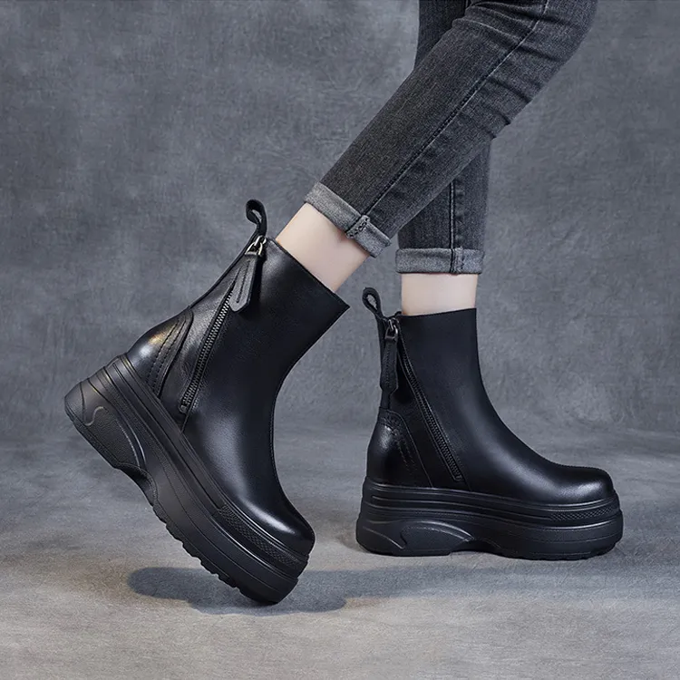 Devanro Ankle Boots High Heel Women's-3