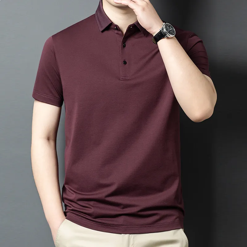 Devanro Polo Shirt Men's Pink Green-8