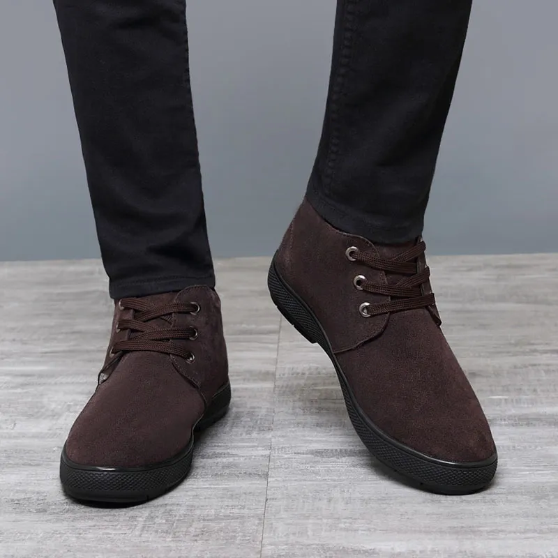 Devanro Warm Wear-Resistant Slip-Resistant Mid-Top Casual Shoes Men's-8