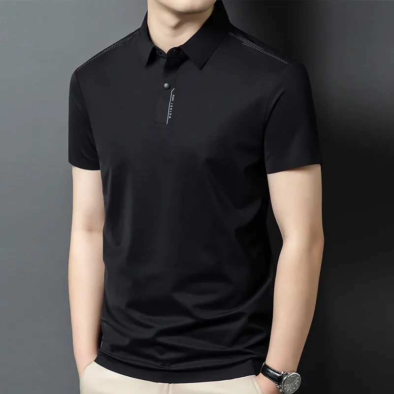 Devanro Polo Shirt Men's Light Pink-6