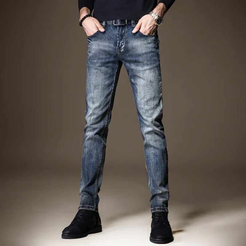 Devanro Jeans Men's Vintage Blue-2