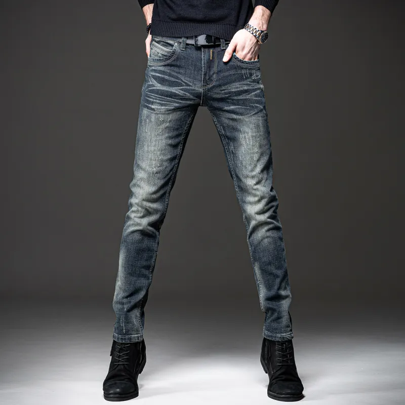 TESTUNG Classic Jeans Style Men's Vintage Tone-1