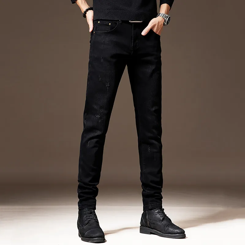 Devanro Jeans Men Black-1