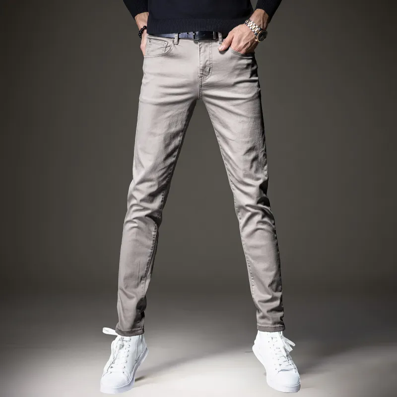 Devanro Casual Pants Men's Khaki-11