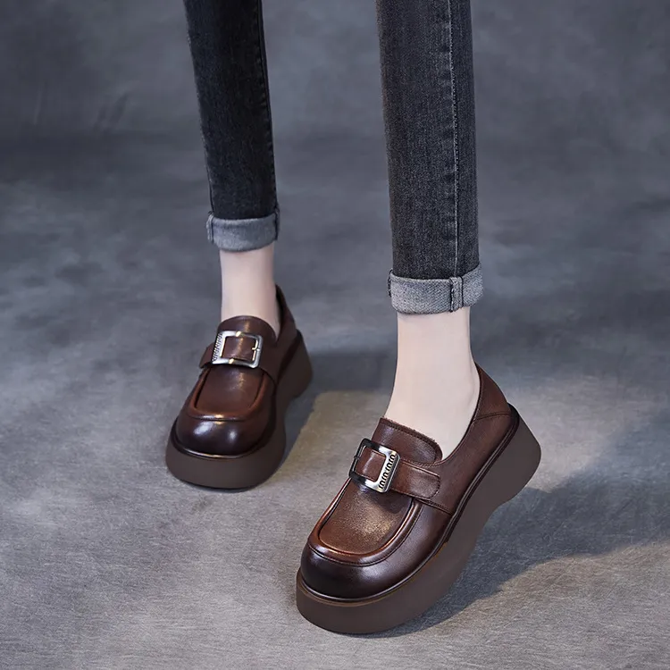 Devanro Loafers Women's Brown-7