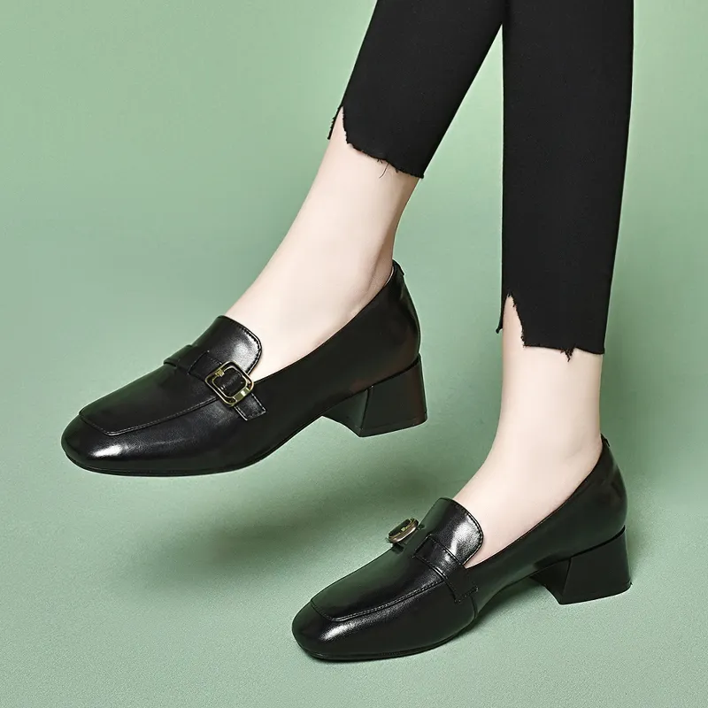 Devanro Casual Single Shoes Women's Black-2