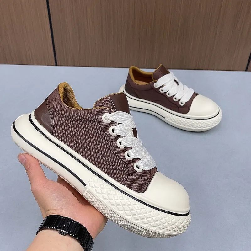 Devanro Wear resistant, Lightweight, Breathable, And Non slip. Low Top Canvas Shoes Men's-8