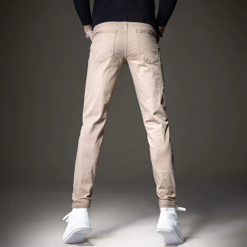Devanro Casual Pants Men's Khaki-3