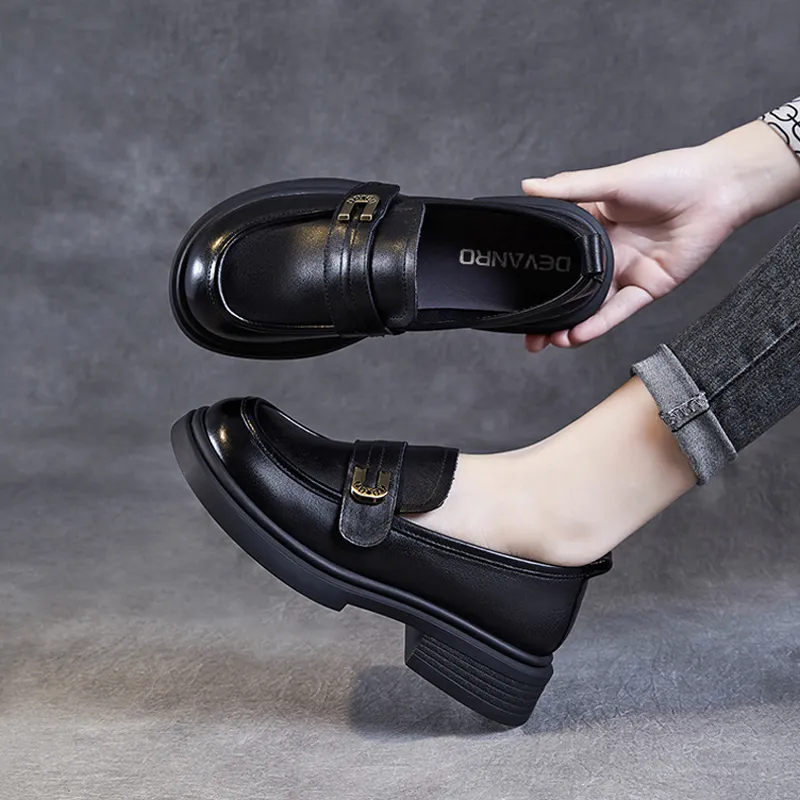 Devanro Loafers Women's Black-3