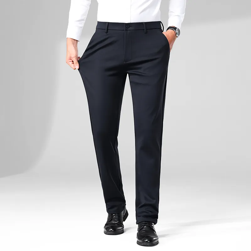 Devanro Casual Pants Men's Black-6