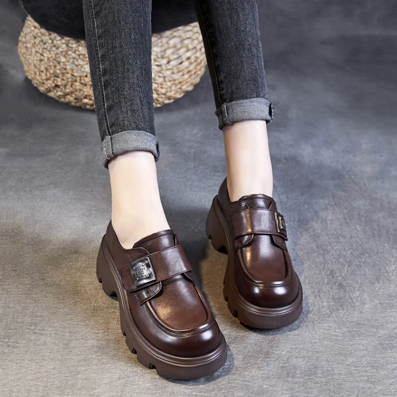 Devanro Loafers Women's Brown-3