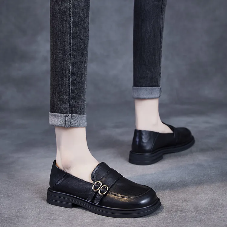 Devanro Loafers Women's Brown-4