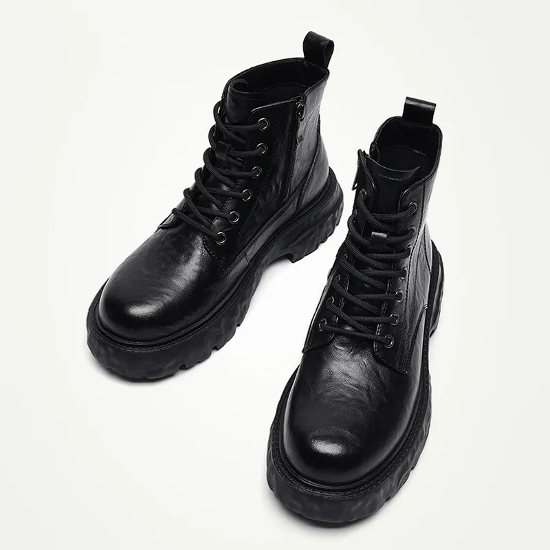 Devanro Short Martin Boot Men's Black-3