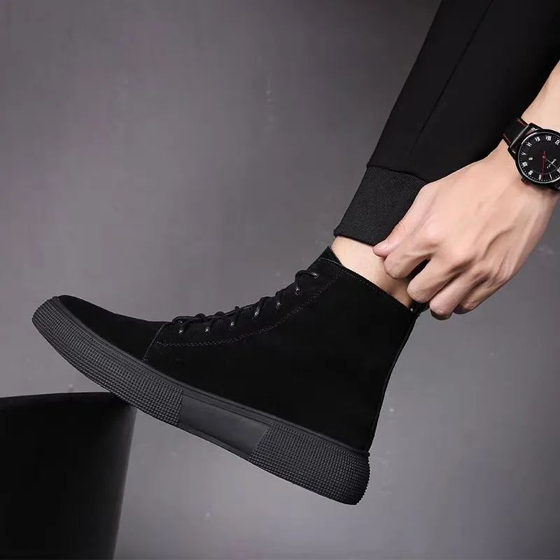 Devanro Ankle Boots Men's Black-10