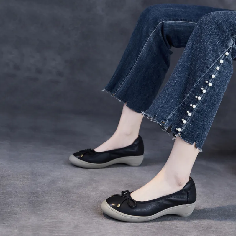 Devanro Casual Single Shoes 4cm Women's-2
