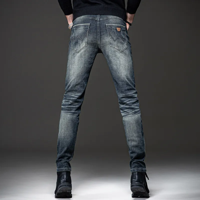 TESTUNG Classic Jeans Style Men's Vintage Tone-2