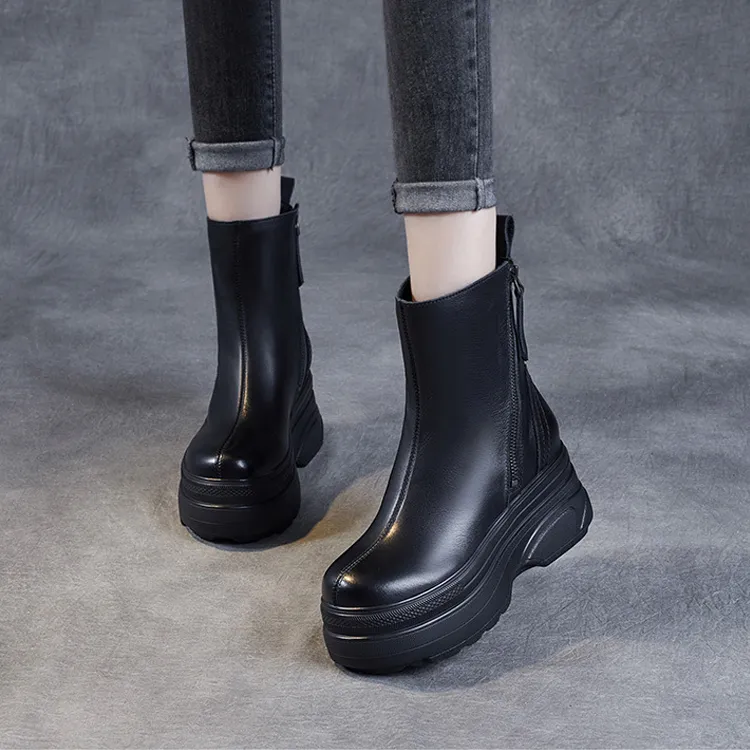 Devanro Ankle Boots High Heel Women's-2