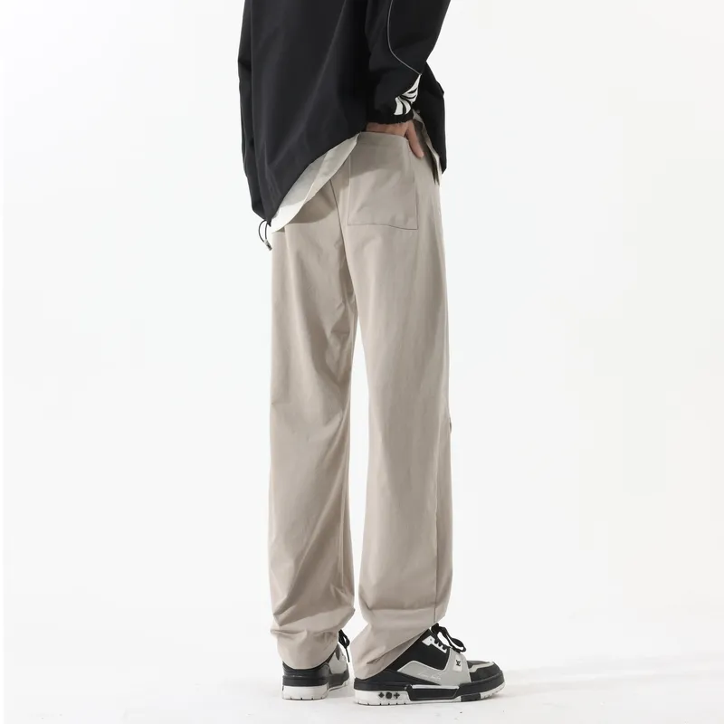 Devanro Casual Pants Men's Khaki-12