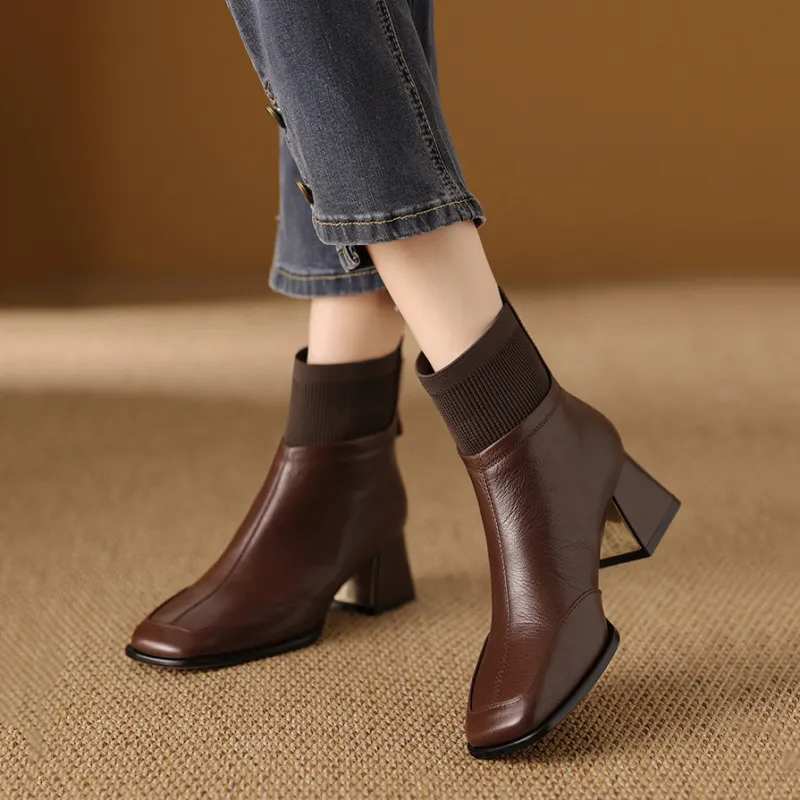 Devanro Ankle Boots 5cm Women's-6