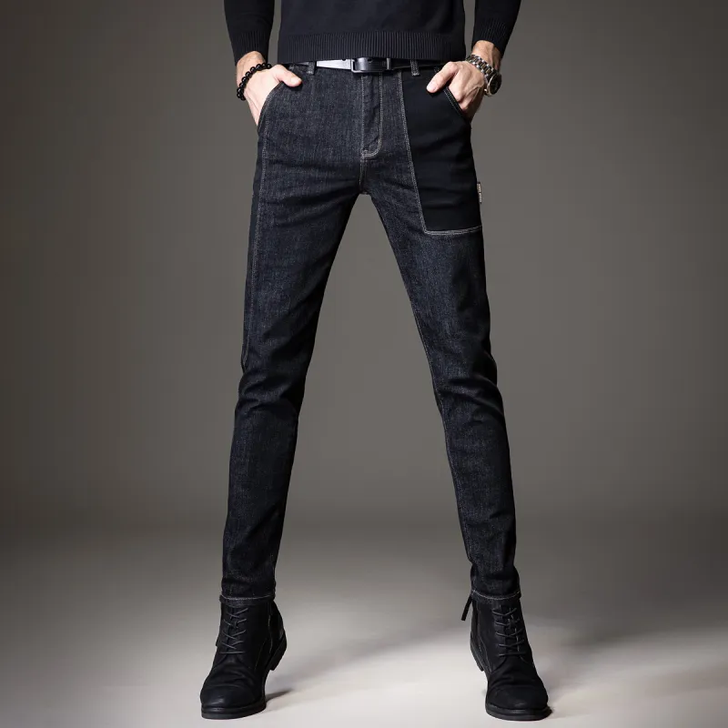 Devanro Jeans Men Black-1