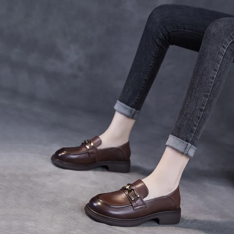 Devanro Loafers Women's Brown-7