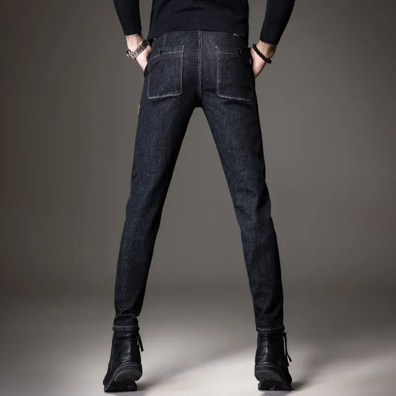 Devanro Jeans Men Black-3