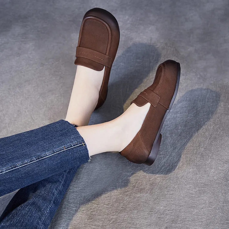 Devanro Loafers Women's Brown-3