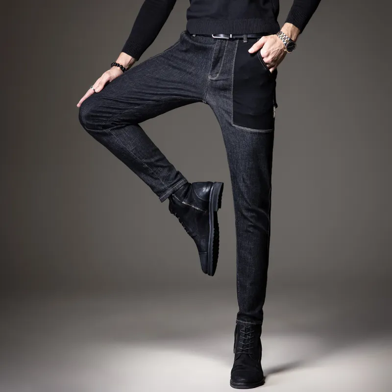 Devanro Jeans Men Black-5