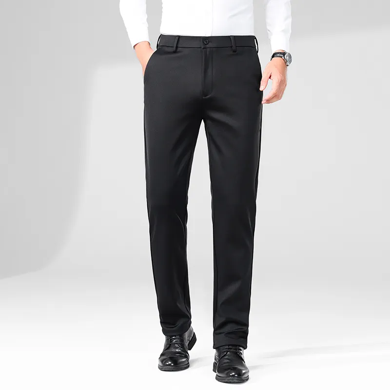 Devanro Casual Pants Men's Black-2