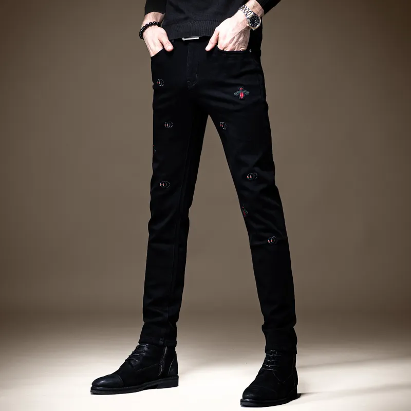Devanro Jeans Men Black-2