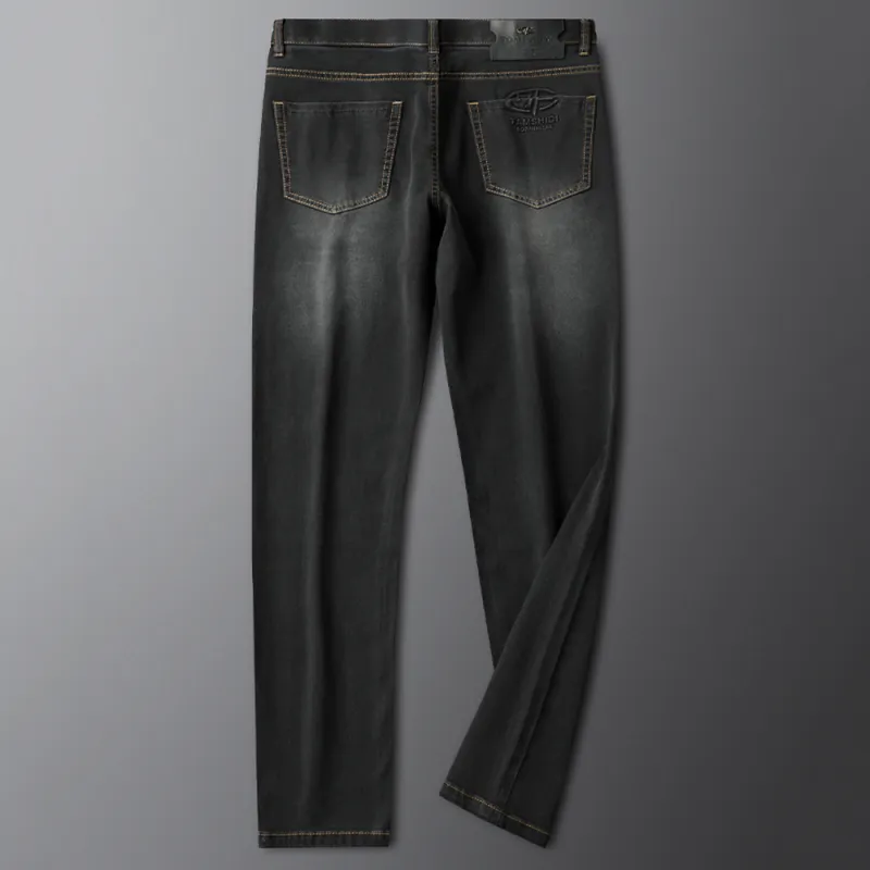 Devanro Jeans Men Black Gray-2